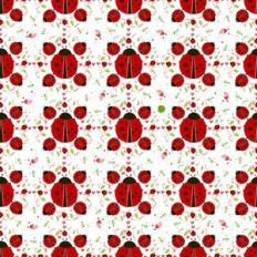 Lucky Ladybug Seamless Pattern