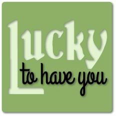 Tag Stencil Lucky
