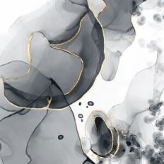 Black Alcohol Ink Background with Foil Effect