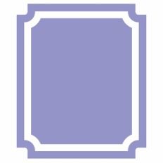 Layered Framed Fancy Label Rectangle Shape