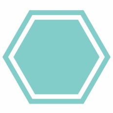 Layered Framed Fancy Hexagon Label Shape
