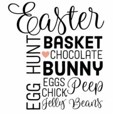 Easter Word Art Wall Art