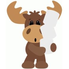 moose making smores holding marshmallows