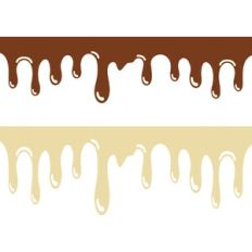 dripping chocolate borders