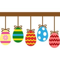 easter eggs border