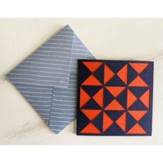 quilt block card and envelope