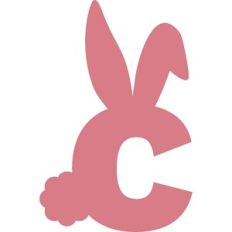 Easter Bunny Letter C