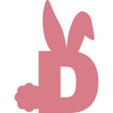 Easter Bunny Letter D