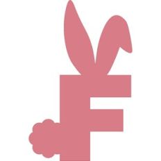 Easter Bunny Letter F