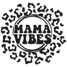 Mama Vibes Leopard Circle