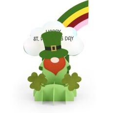 5X7 Grid Pop Up Card St Patrick Gnome