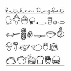 Kitchen Dingbat Font