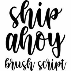 ship ahoy brush script font