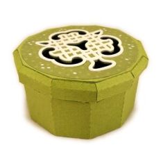Box Round Shamrock Icing Lid