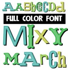 Mixy March Color Font