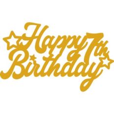 Happy 7th Birthday Cake Topper