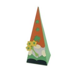 St. Patrick's Day Flower Gnome Pyramid Box