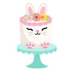Easter Bunny Ears Cake