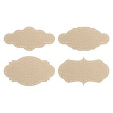 Curly tags with perforations