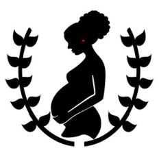 PREGNANT AFRO MOM