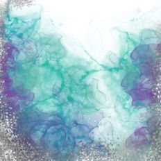 Alcohol Ink Background With Silver Glitter Effect