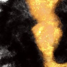 Black Watercolour Background With Gold Glitter Effect