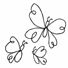 Doodle Butterflies Set