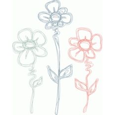 flower trio sketch