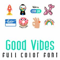 Good Vibes Full Color Font