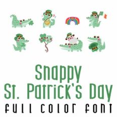 Snappy St. Patrick's Day Full Color Font