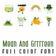 Mean and Grrrreen Full Color Font