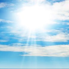 Sunny Blue Sky Printable Background