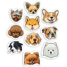 Puppy Head Emoji Planner Sticker