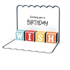 A2 Birthday Presents Wish Card