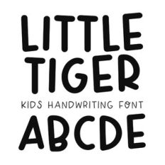 BFC Little Tiger Kids School Handwriting Font