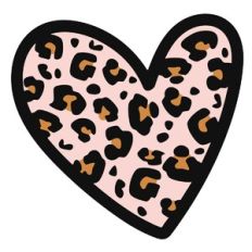 Leopard Print Heart