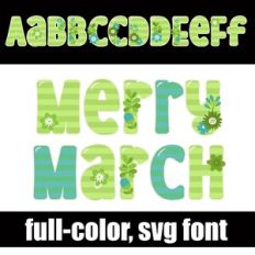 Merry March Color Font
