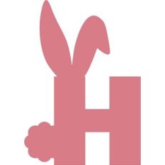 EASTER BUNNY LETTER H