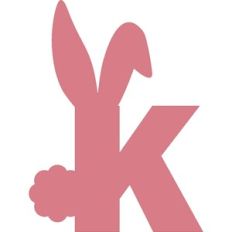 EASTER BUNNY LETTER K