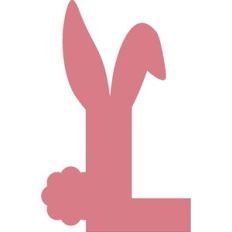 EASTER BUNNY LETTER L