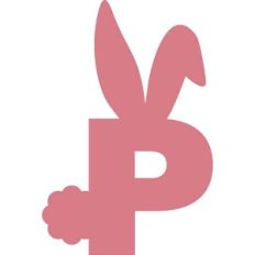 EASTER BUNNY LETTER P