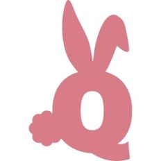 EASTER BUNNY LETTER Q