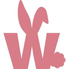 EASTER BUNNY LETTER W