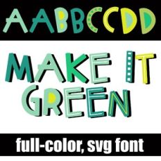 Make It Green Color Font