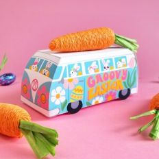 Groovy Easter Bunny Van 3D Box