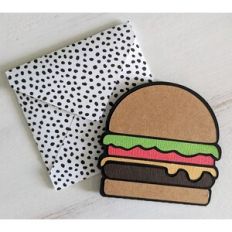 hamburger card and envelope