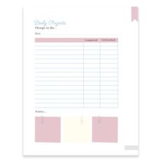 Daily Project Planner Page