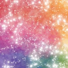 Rainbow Watercolour Background Pattern With Sparkle Effect