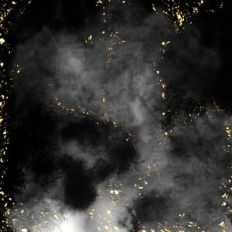 Black Watercolour Background Pattern With Gold Metallic Foil