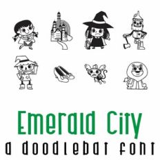 Emerald City Doodlebat Font